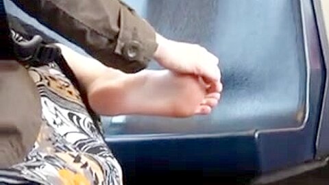 Candid Feet Train - free porn video