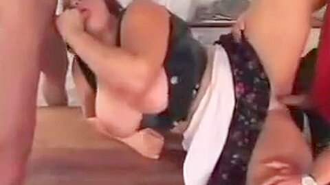 Busty Oma wants to feel young again - free porn video