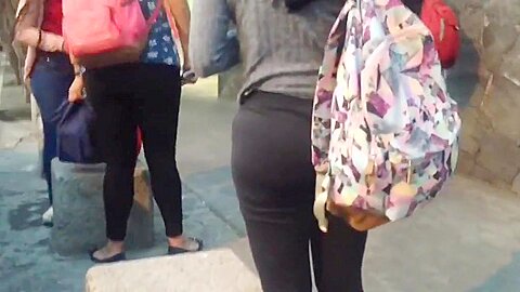 Cum on unsuspected girl, lechazo a Mich culona en spandex - free porn video