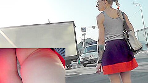 Ausgezeichneter athletischer Hintern, gefilmt für die upskirt-Sammlung - free porn video