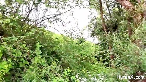 Babe Brunett Ficken Outdoor - free porn video