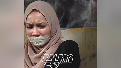 Hijab Gagged Woman Tense Scene - free porn video
