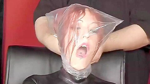 Rote Haare Gesicht mit Plastikfolie gefickt - free porn video